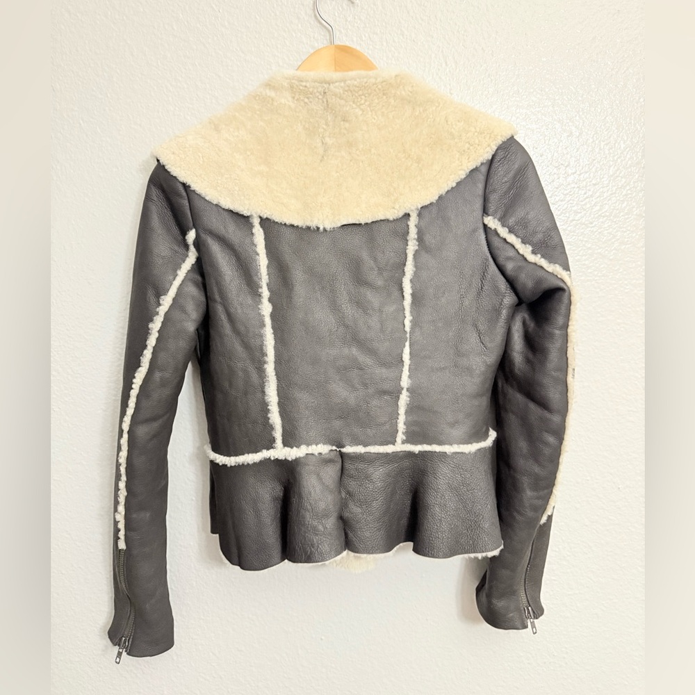 Shearling Lined Black Jacket - image 7